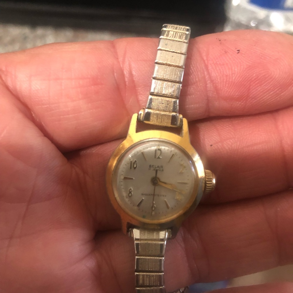 Blair Gold and Silver Vintage-Style Watch